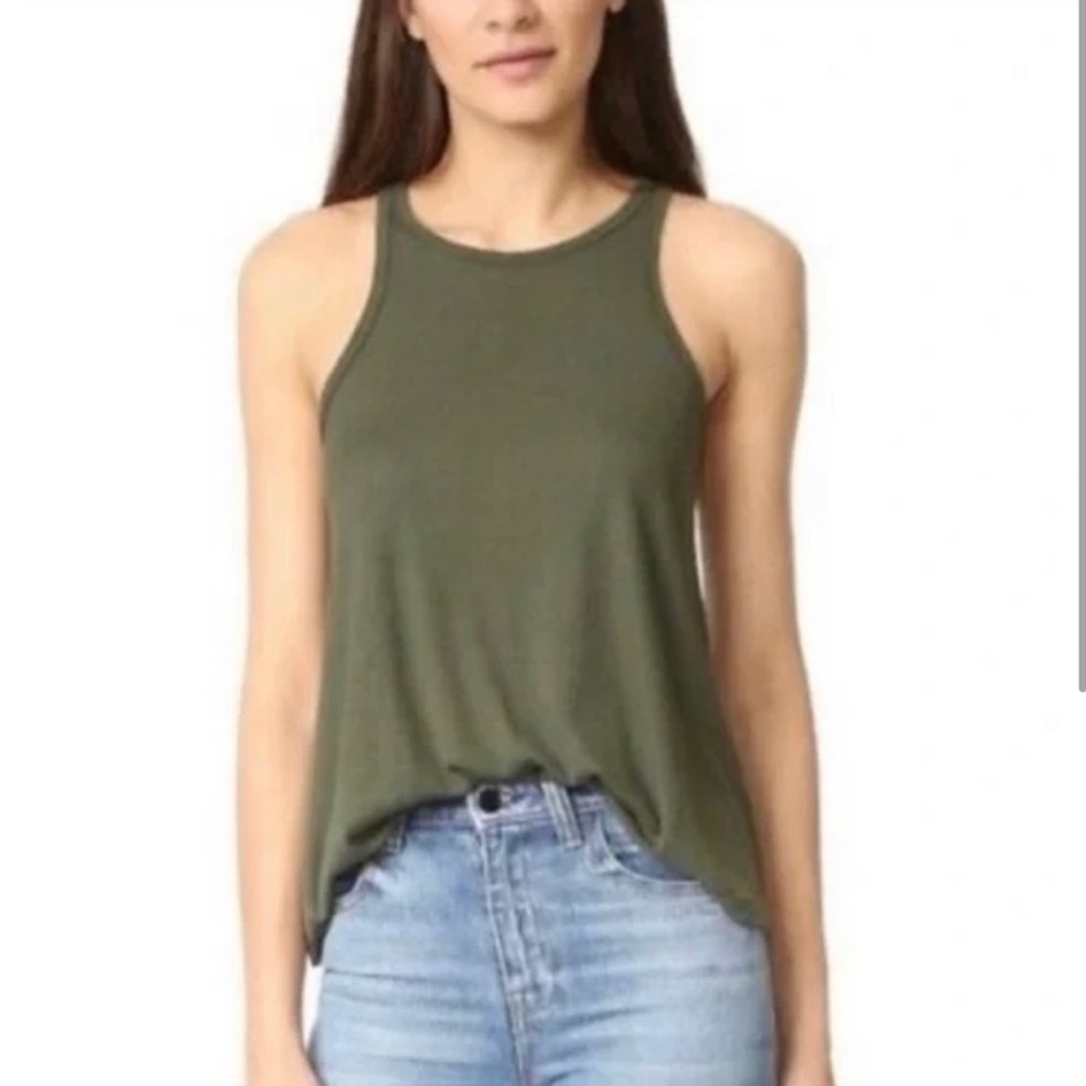 Free People Green Tank Top
